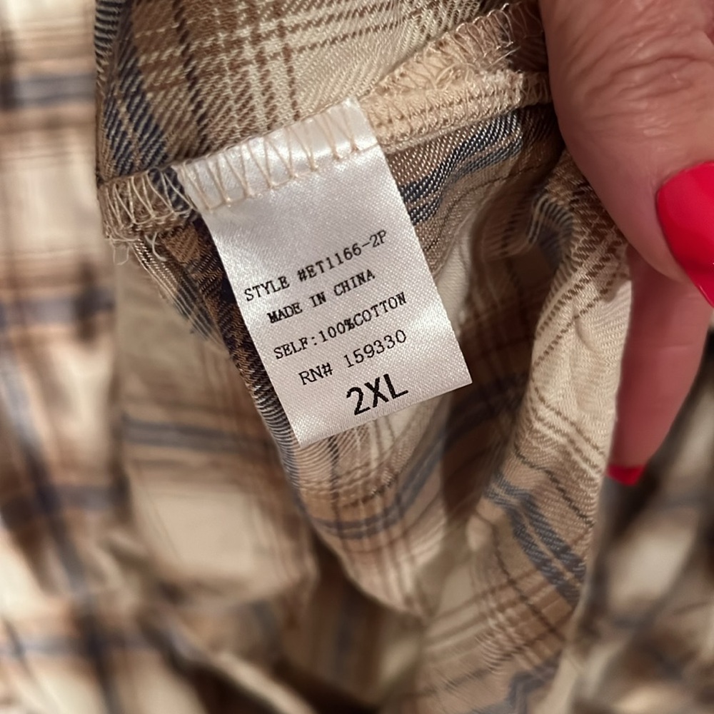 HEYSON Oversized Flannel Button Shirt/shacket - Picture 4 of 5